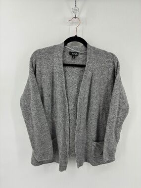 Soft Grey Open Front Office Lightweight Cardigan